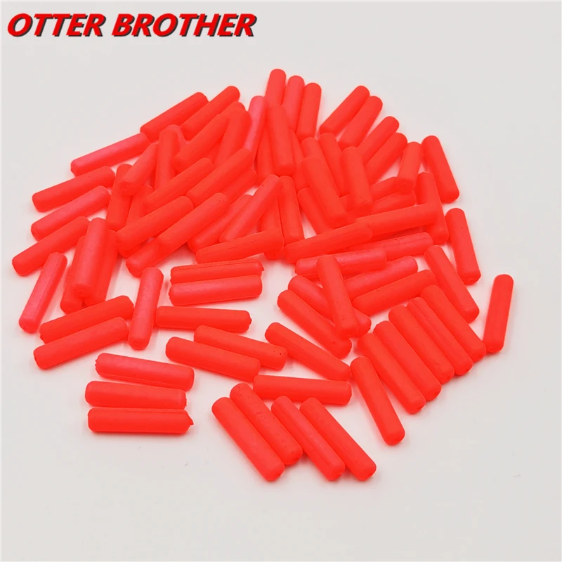 50Pcs/bag Cylinder Light Weight  Foam Floats Ball Oval Floats Beads Indicator Carp Fishing Beans Fish Pesca Accessories Tackle