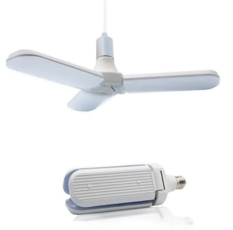 Сверхъяркая светодиодная Складная Лампа в виде листьев 40 Вт 60 E27 светильник