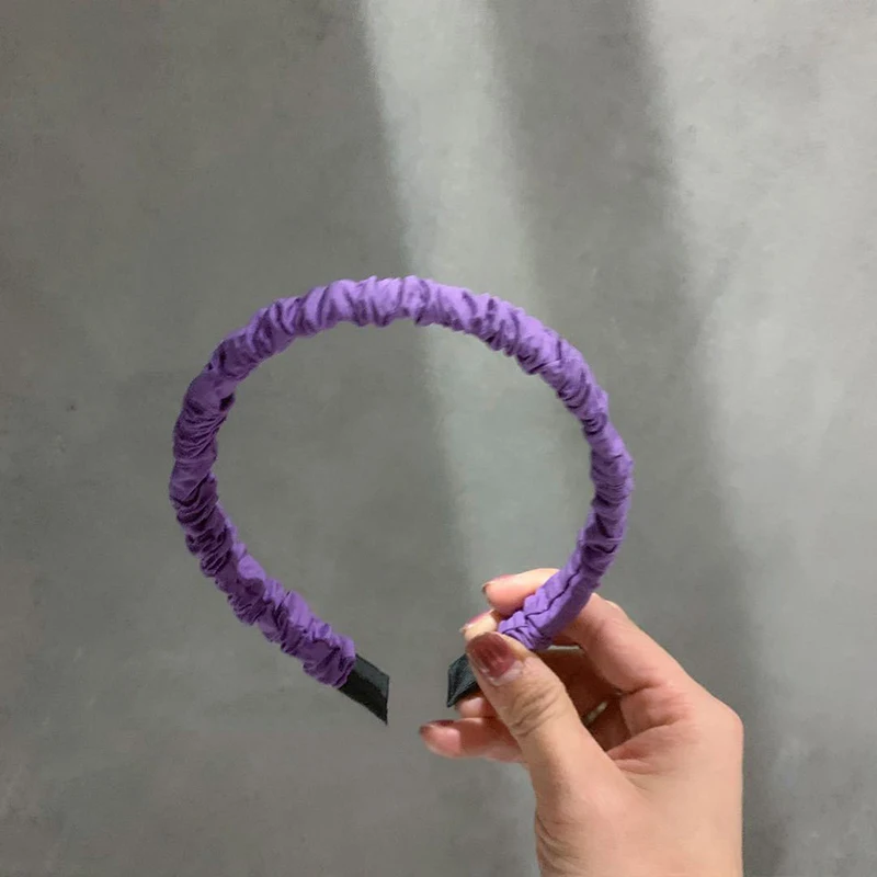 Модные тканевые резинки для волос ярких цветов женские простая лента