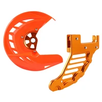 front rear brake disc guard protector for ktm exc excf sx sxf xc xcf exc f 125 200 250 300 350 400 450 525 530 2003 2014