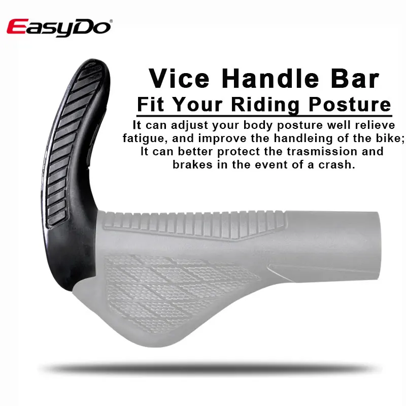 EasyDo Bicycle Handlebar Grip Angle adjustable MTB Vice Bar Grips Ergonomic Comfortable Soft Touring Cycling Hand Rest Anti-slip | Спорт и
