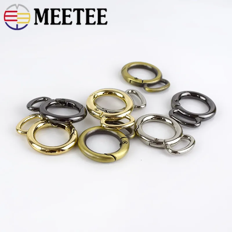Meetee19 мм пружинное уплотнительное кольцо пряжки металлическая застежка для сумки