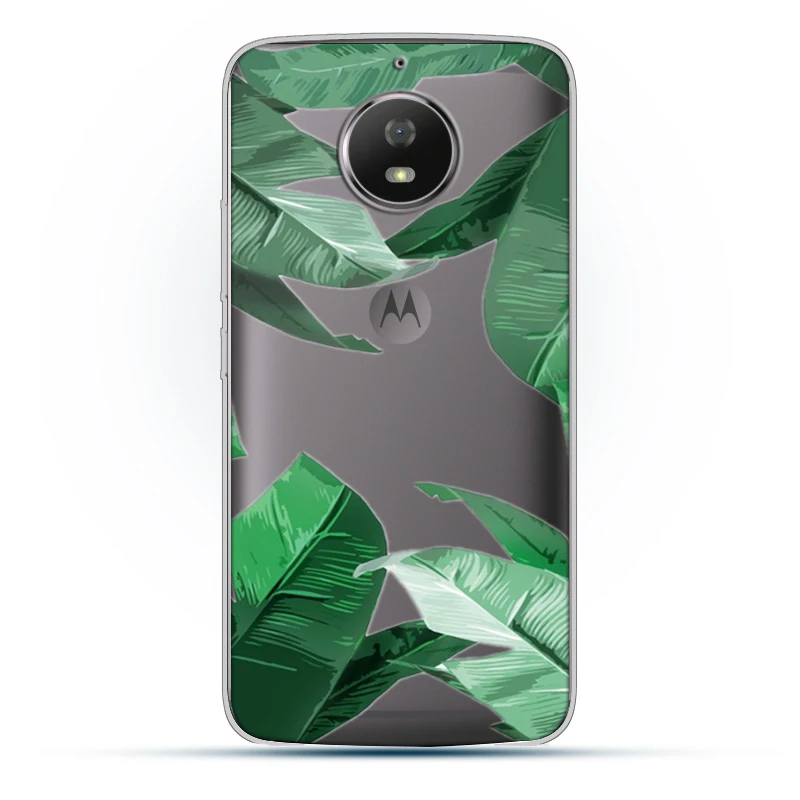 

ciciber Green plants leaves Case For Motorola Moto G7 G6 E6 G5 G5S E5 G4 E4 Z2 Z3 ONE X4 C EU Plus Play Power Silicone Funda TPU