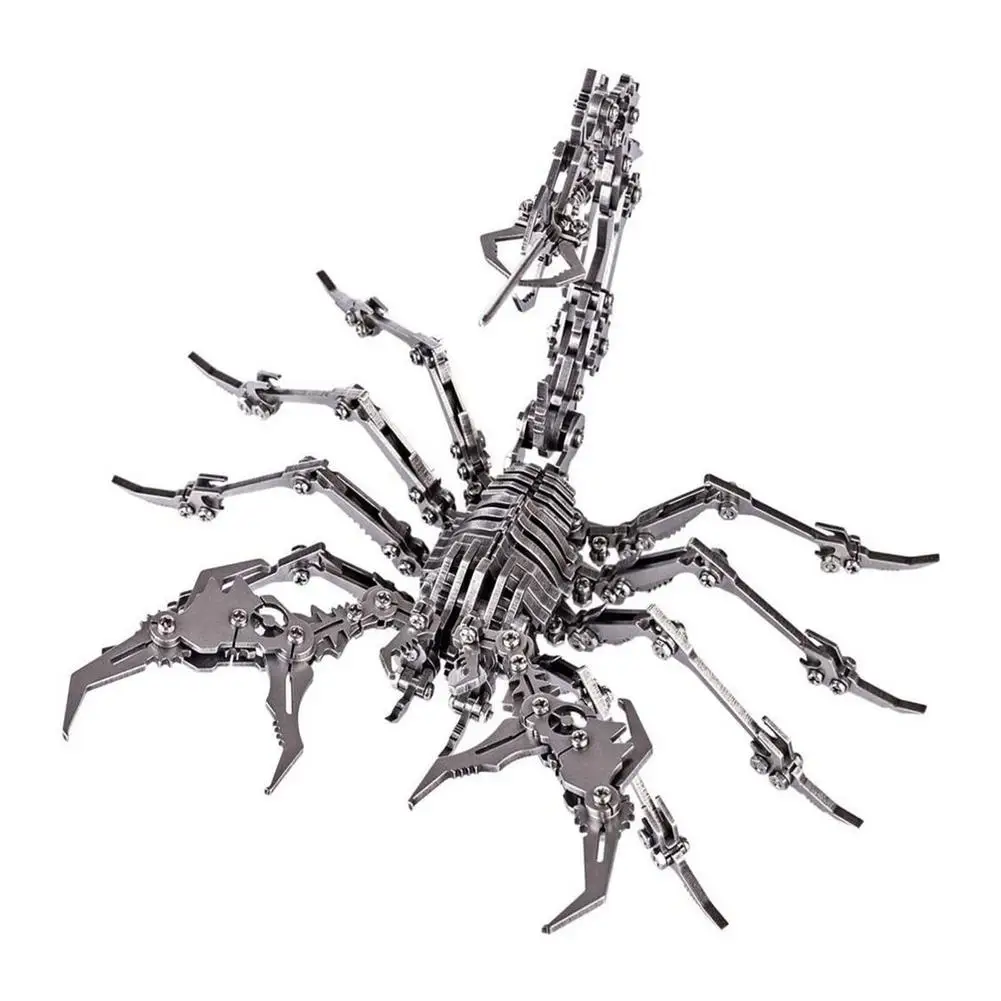 

3D-Пазл «Король скорпионов», сборная Головоломка из нержавеющей стали, съемная модель животного «сделай сам», подарок для детей