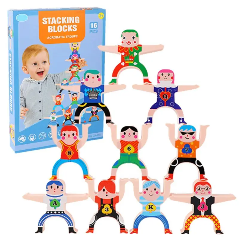 

Hercules Acrobatic Troupe Villain Children Puzzle DIY Stacking Building Blocks P31B