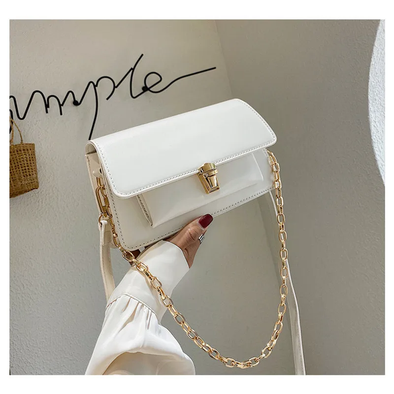 

2020 New Summer Chain Crossbody Bags For Women PU Leather Female Handbags Designer Shoulder Bag Sac A Main Femme Messenger Bag