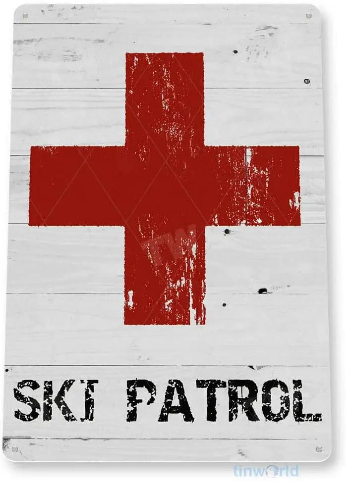 

Оловянный знак, горнолыжный патруль, горнолыжная палатка, спасательный подъемник, металлический знак, Декор