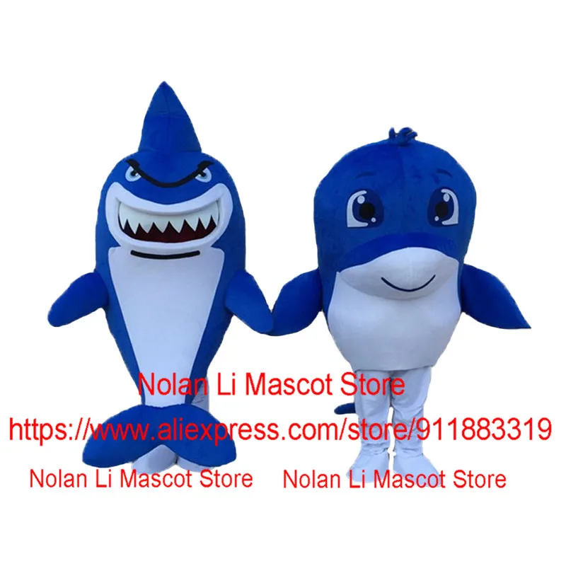 Hot Sale Ocean Shark Whale Mascot Costume Fancy Dress Cartoon Suit Halloween Birthday Party Adult Event Show 1038 |