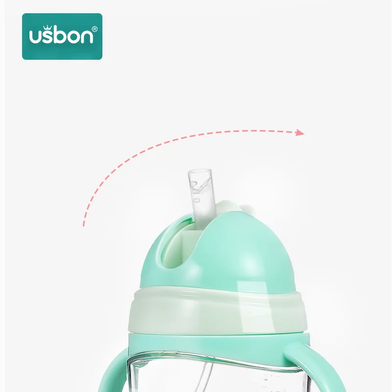 Usbon бутылочка для кормления детей с мультяшными животными школьная бутылка