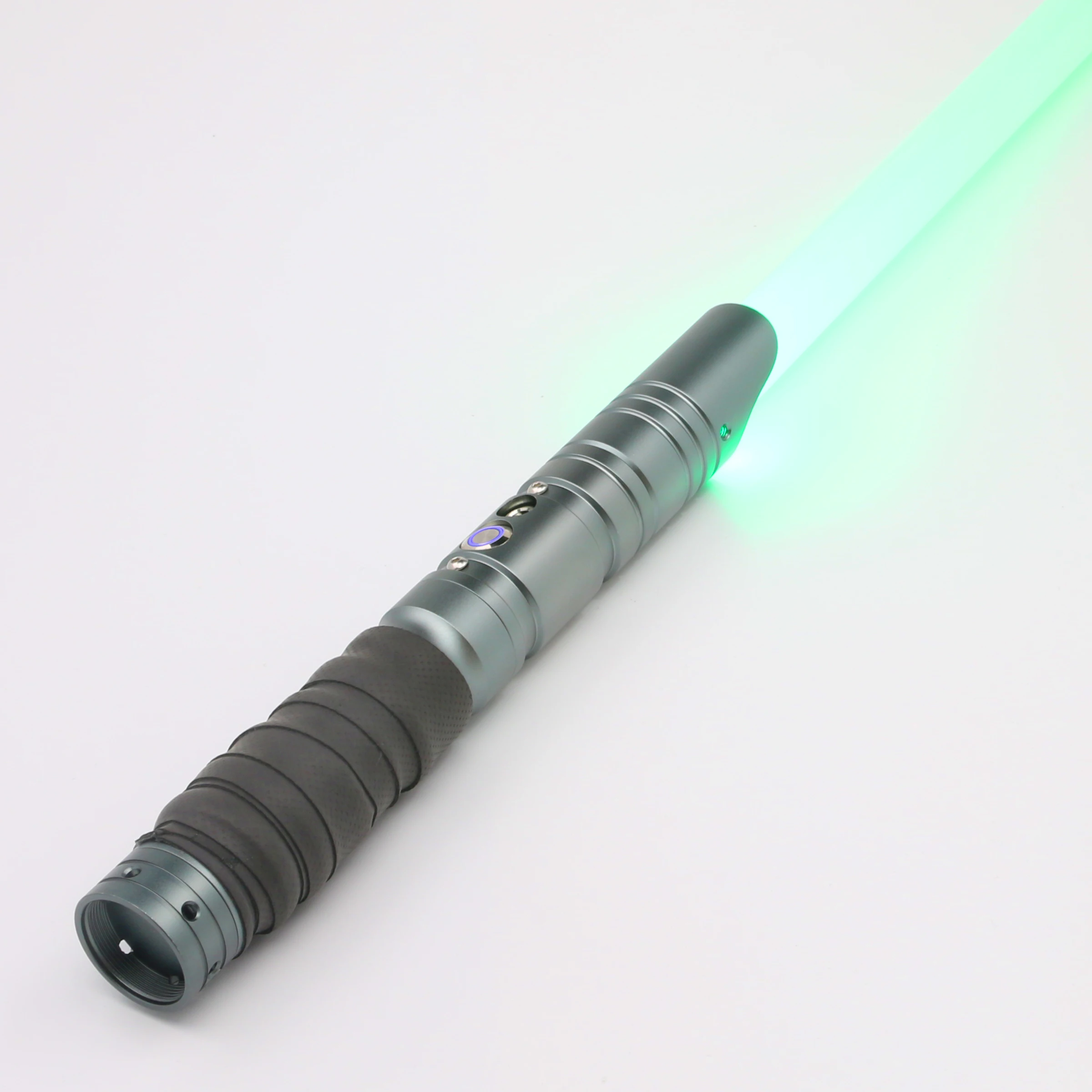 Sable de luz LED de 12 colores, empu&ntilde;adura de Metal pesado, X-TREX, ajuste de fuerza, 10 sondas, espada Blaster, regalo-3