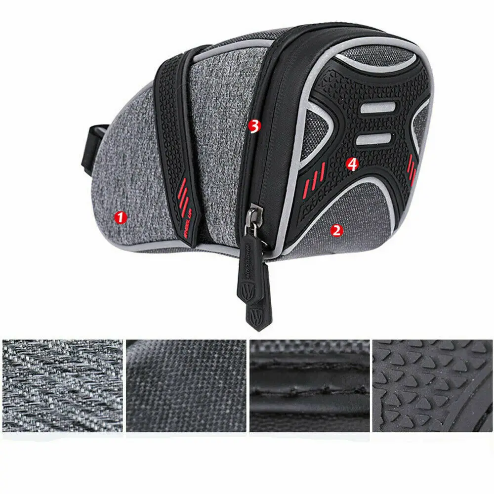 Нейлоновая велосипедная сумка водонепроницаемая для хранения на седло задний