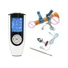 Двойной выход электро-шоковая пробка для пениса уретральный Звук Катетер верности Анальная пробка мужской электрический стимулятор мастурбатор секс-игрушки