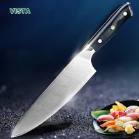 kitchen knife 8 inch chef knif 7cr17 440c high carbon stainless steel german g10 handle santoku meat cleaver knife cooking tool