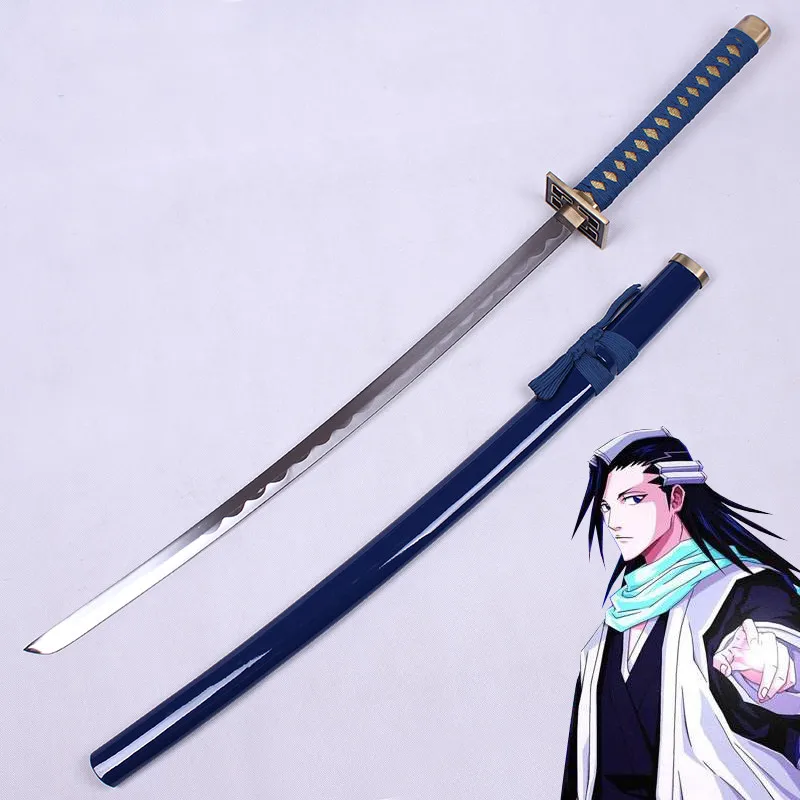 Style B Bleach аниме косплей меч настоящая Катана из стали Byakuya Kuchiki светильник синий Senbonzakura декоративные поставки Хэллоуин косплей реквизит - Цвет: Style B