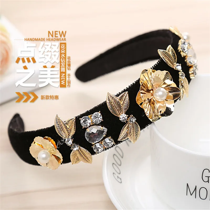 Новые повязки стразы из сплава популярные европейские и американские для волос