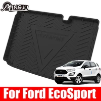 durable boot carpets washable trunk storage mat rollable back box cushion easy mounting protect for ford ecosport 2018 2019 2020