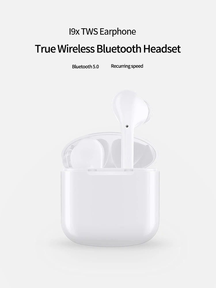 I9x bluetooth гарнитура беспроводная гарнитура bluetooth наушники-вкладыши TWS(два наушника) Бег наушники-вкладыши гарнитура
