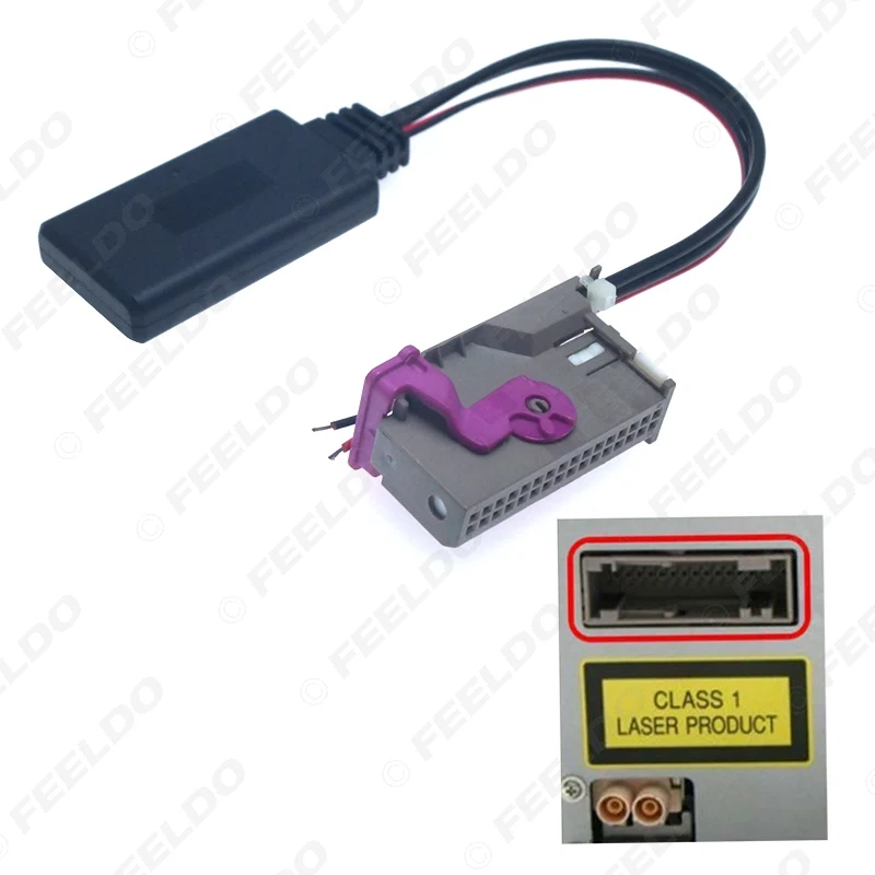 FEELDO автомобильный аудио DVD НАВИГАЦИЯ Bluetooth модуль вход RNS E навигация 32Pin AUX адаптер