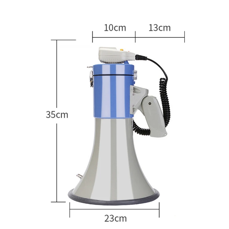 Outdoor Handheld Megaphone Speaker Booth 50W High Power Recordable Loudspeaker Tweeter | Электроника