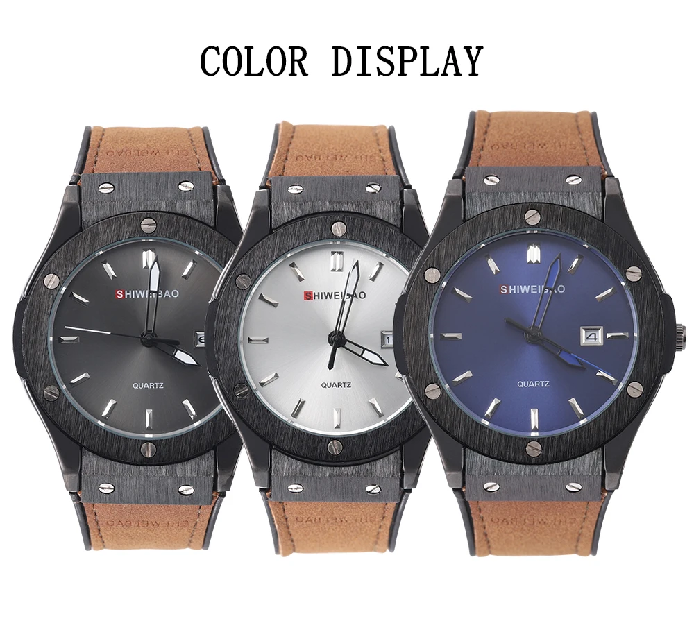 

SHIWEIBAO brand men's fashion quartz watch waterproof watch