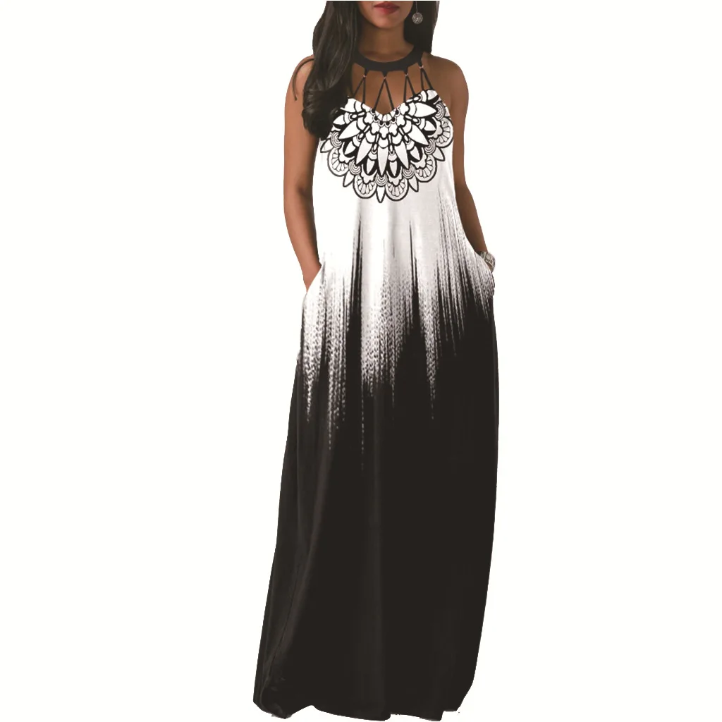 

Fashion Dress For Women Clothing 2021 Ladies Beachwear Clothes Long Plus Size Casual Beach Dresses Smr10290 New Leisure Loose