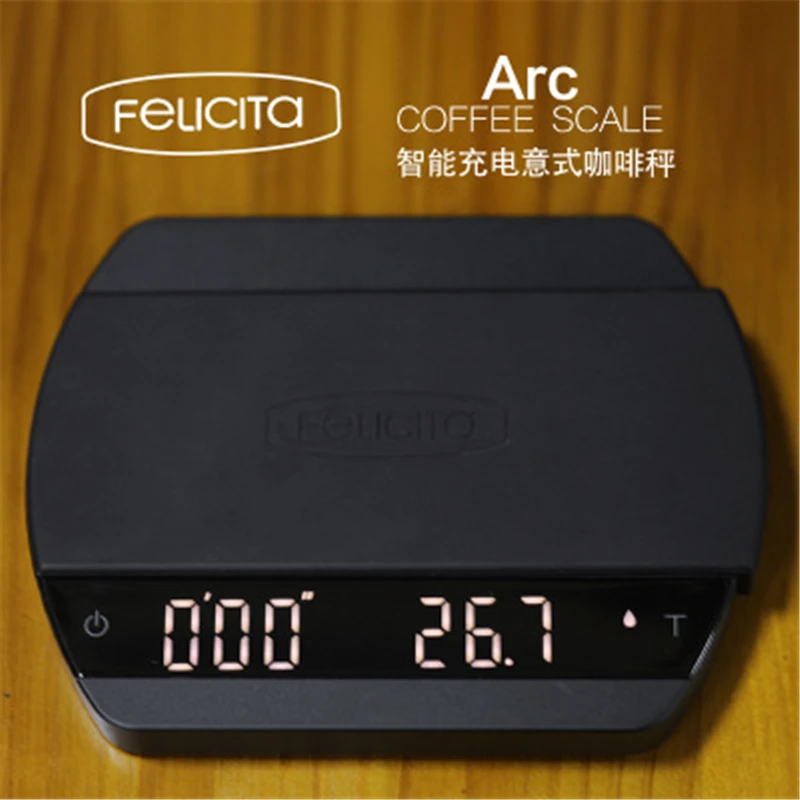 Felicita Arc Coffee Scale With Bluetooth USB Smart Electronic Hand Punch Drip Timer Waterproof Kitchen Scales | Дом и сад