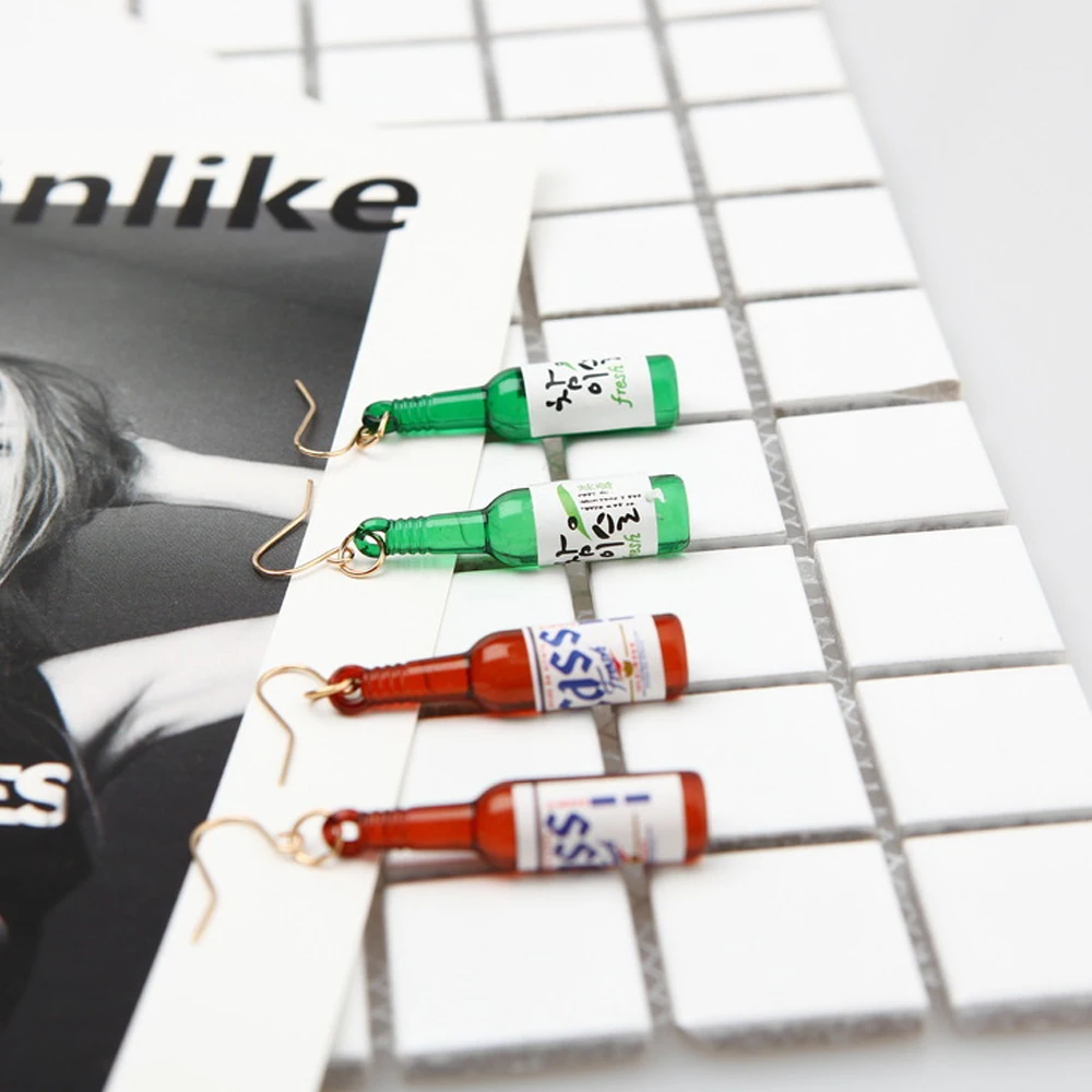 Корейские серьги для женщин висячие серьги-крючки лаконичные в форме пивной