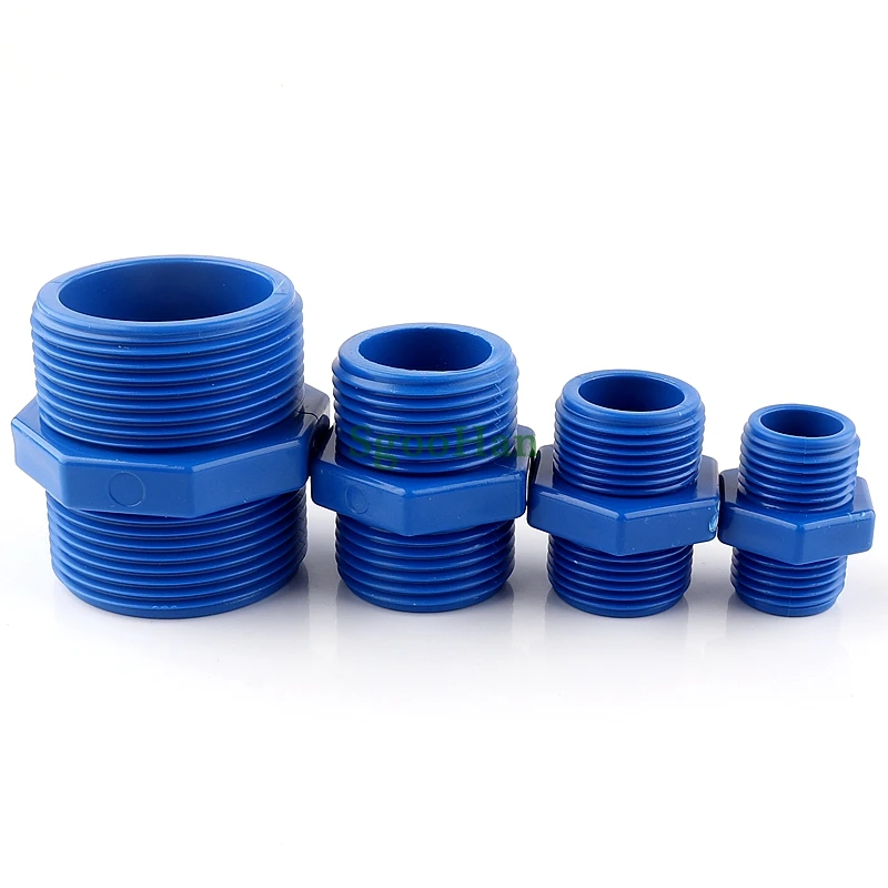 10~50pcs 1/2&quot~2&quot Male Thread PVC Pipe Nipple Connector Aquarium Fish Tank Joint Fittings Hydroponic Planting Frame Tube Parts - купить