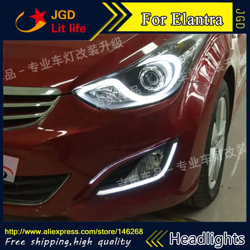 Бесплатная доставка! 12V 6000k светодиодный дневный ходовой светильник DRL для Hyundai