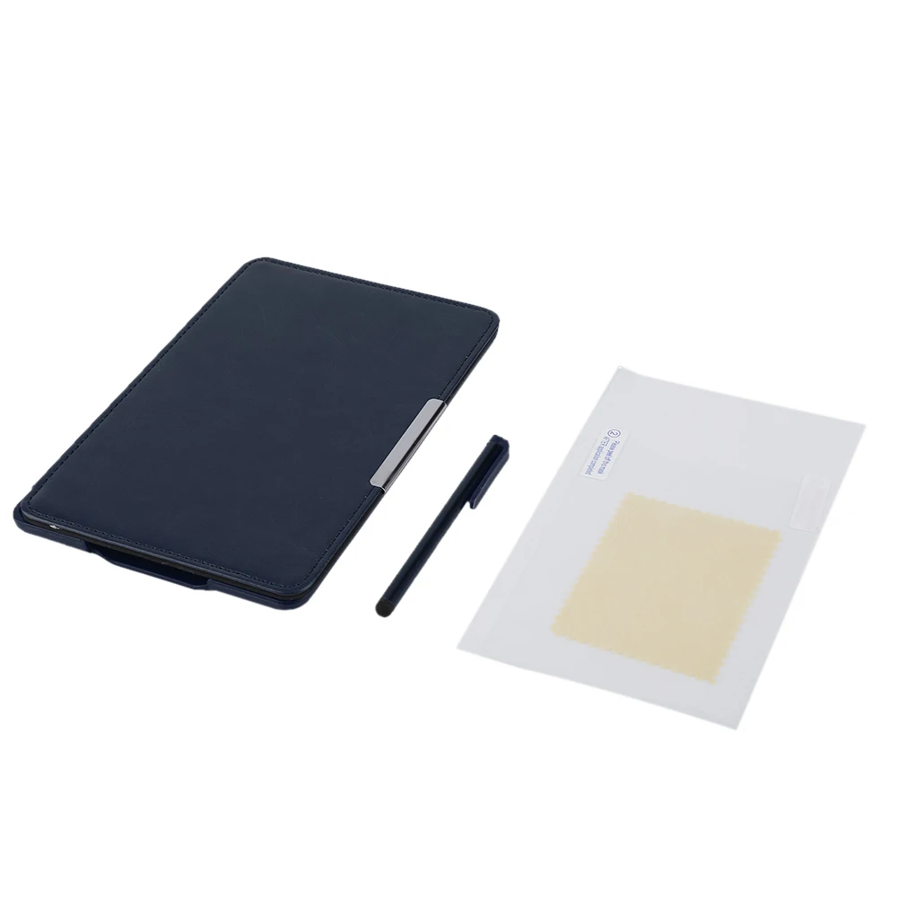 Чехол из искусственной кожи для электронной книги + Защитная пленка экрана