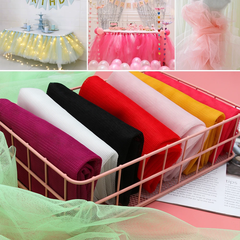 Doll Mesh Tulle Fabric Beautiful Wedding Dress Clothing Decoration DIY Clothes Sewing Supplies Dollhouse Decor | Игрушки и хобби