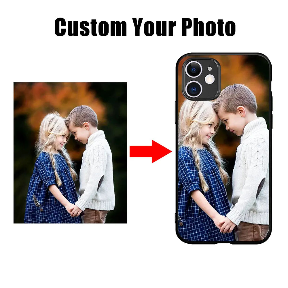 

Fashion DIY photo Design phone case For iPhone 8 7 6 6S Plus XR 10 11 Pro max X XS Max 5 5S SE DIY design photo Cover Capa