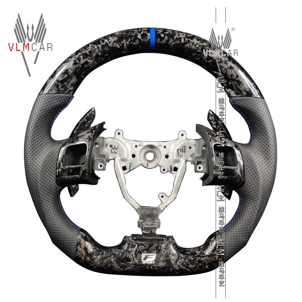 

VLMCAR Private Custom Carbon Fiber Steering Wheel For Lexus IS ISF Car Accessories Led Display Flat Bottom With Paddles Bodykit