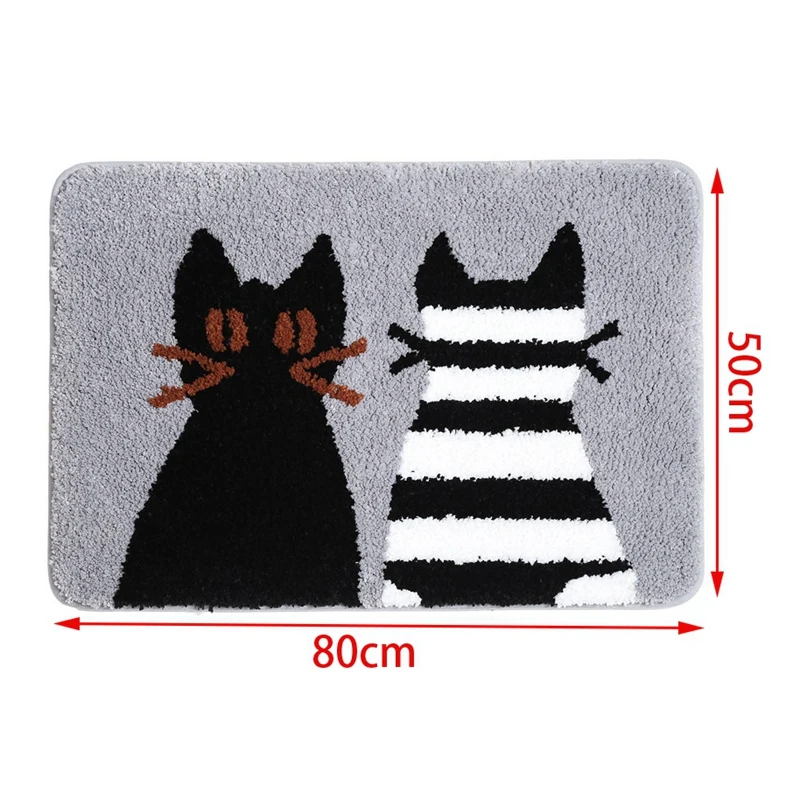 

Bathroom Rug Mat, Soft and Water Absorbent Bath Rug, Bath Carpet, for Tub-Side, Shower, and Bath Room, Machine Washable