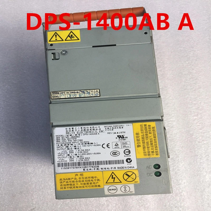 Почти новый оригинальный блок питания для IBM X3755 1400 Вт, импульсный источник питания 39Y7380 39Y7379 DPS-1400AB A 39Y7406