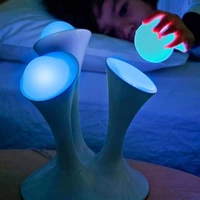 colorful round led bedroom night light