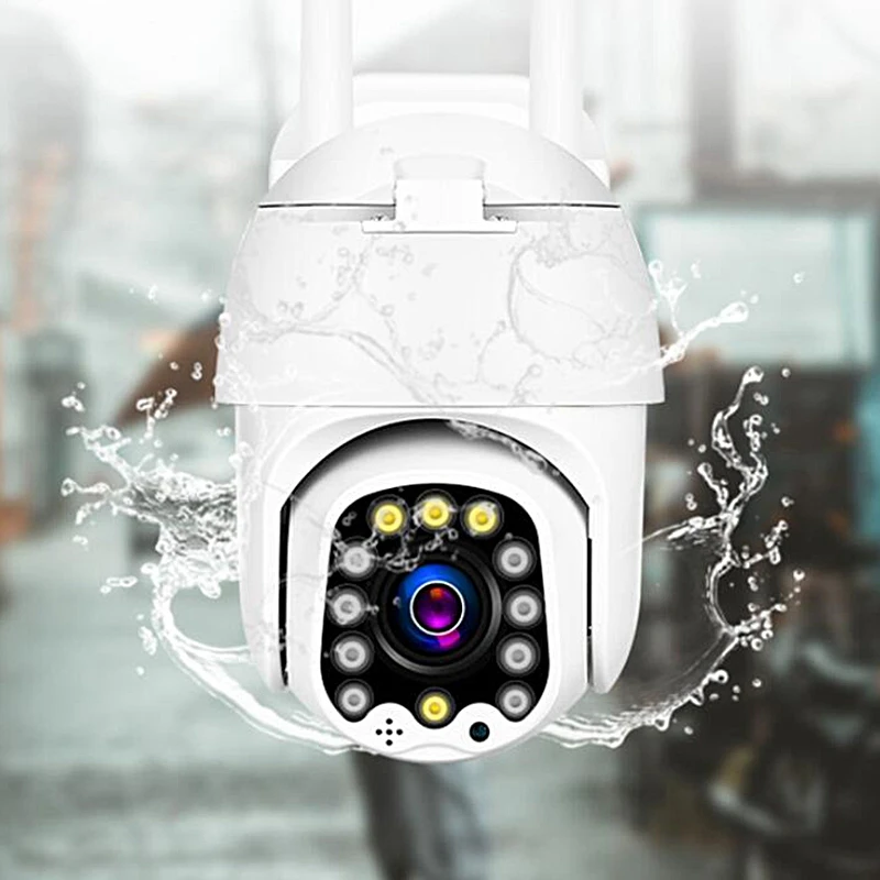 

Security Camera Outdoor, 4G PTZ Camera 1080P Waterproof Dust-Proof PIR Motion Detection IP Camera-EU Plug