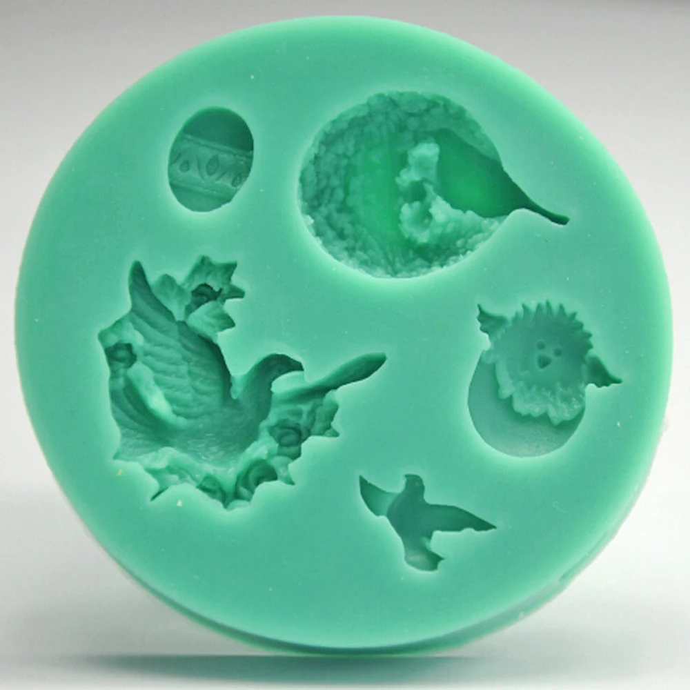 Силиконовая форма для шоколада в виде птичьего гнезда и яйца |