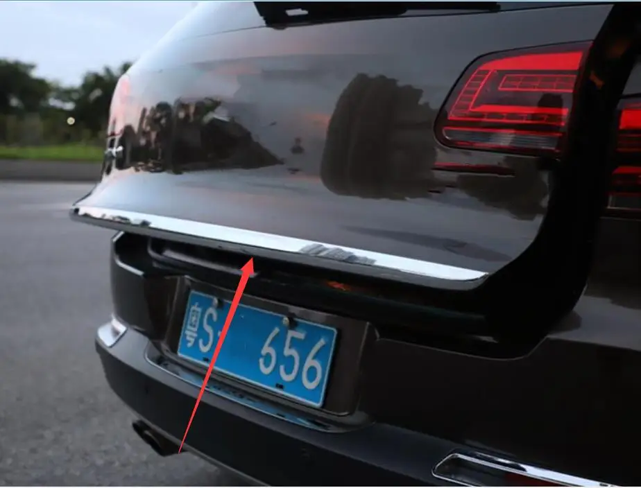 Хромированная накладка на крышку багажника из нержавеющей стали для Volkswagen VW Tiguan