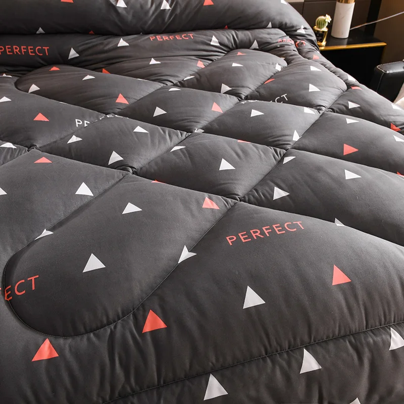 Зимнее одеяло из сверхтонкого волокна полиэстера пододеяльник с хлопковым