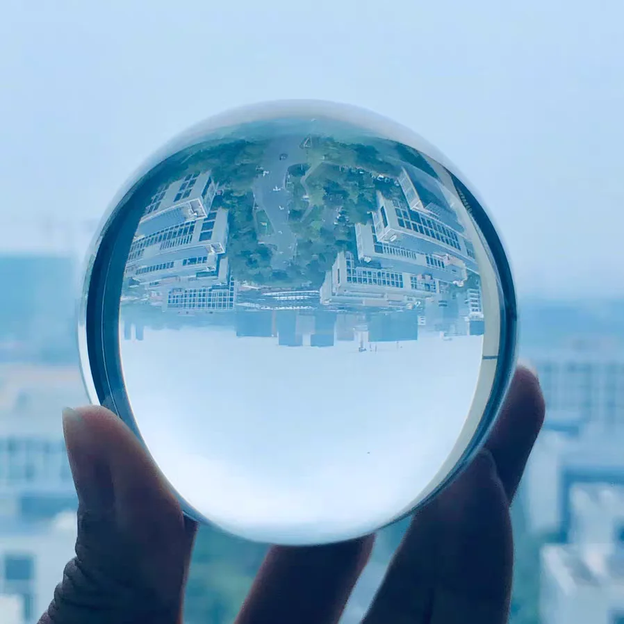 Прозрачная люстра Globe K9 с линзами стеклянный шар хрустальными шариками подставка