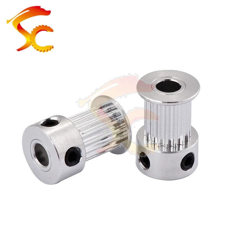 

1PCS/Lot GT2 Pulley GT2 16 Teeth Bore 5mm/6mm For GT2 belt Width 10mm Alumium 2GT16teeth For 3D printer parts Accessories