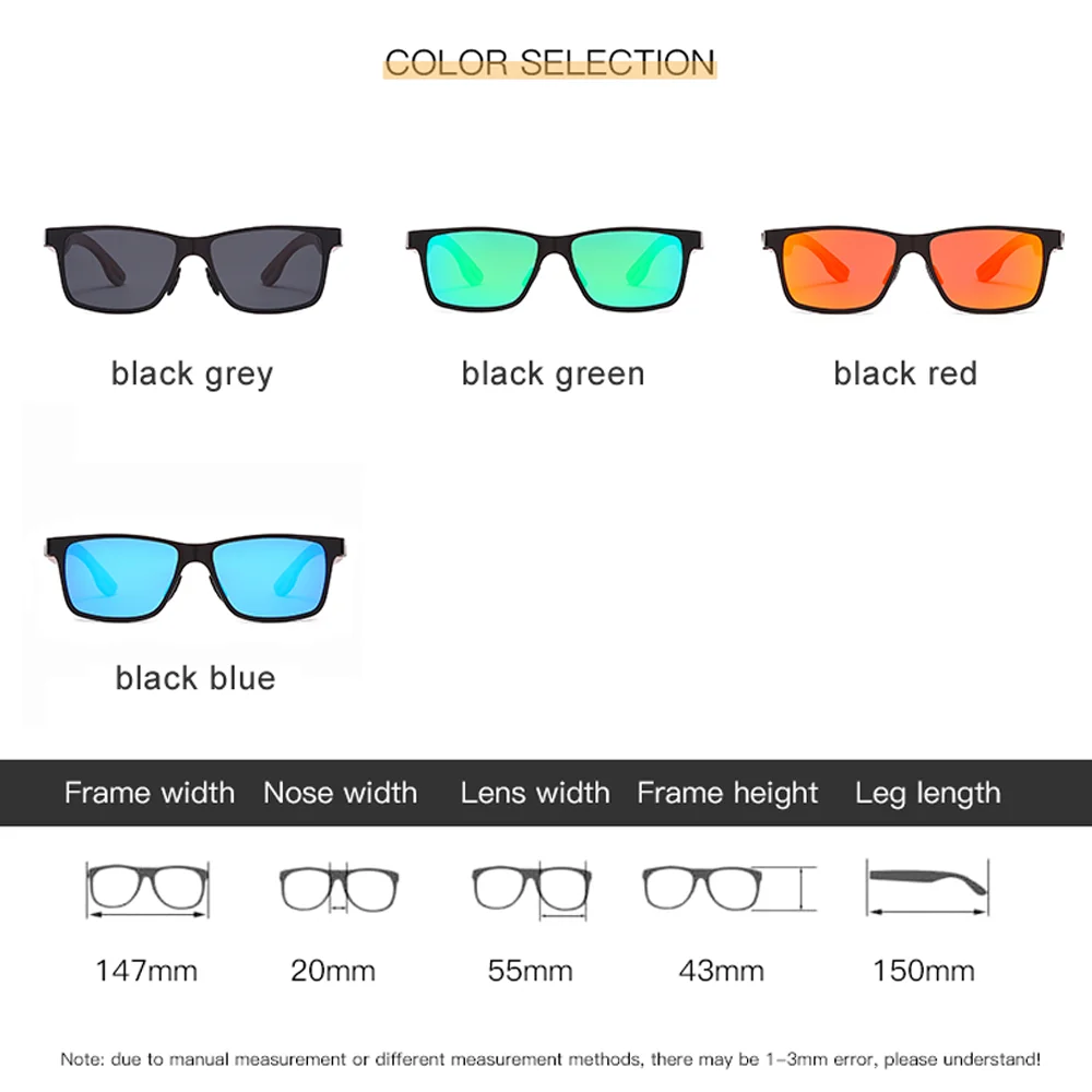 

LongKeeper Classic Bamboo Sunglasses Men Brand Designer Bamboo Mirror Coating Sun Glasses Male Square Driving Shades Goggle