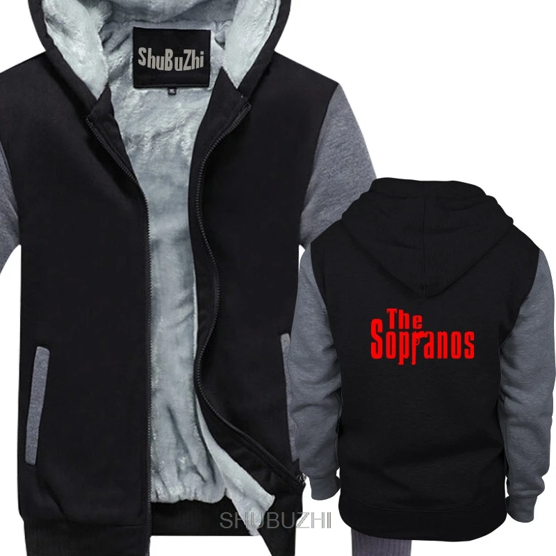 

New The Sopranos Crime Drama TV Series Logo Men's Black hoodies Size Cool Casual pride hoody men Fashion tops sbz8489