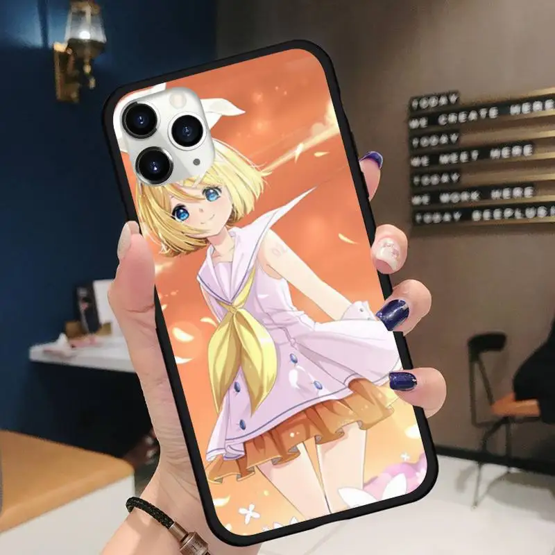 

KAGAMINE RIN VOCALOID Phone Cases for iPhone 11 12 pro XS MAX 8 7 6 6S Plus X 5S SE 2020 XR Soft silicone Shell Cover Funda