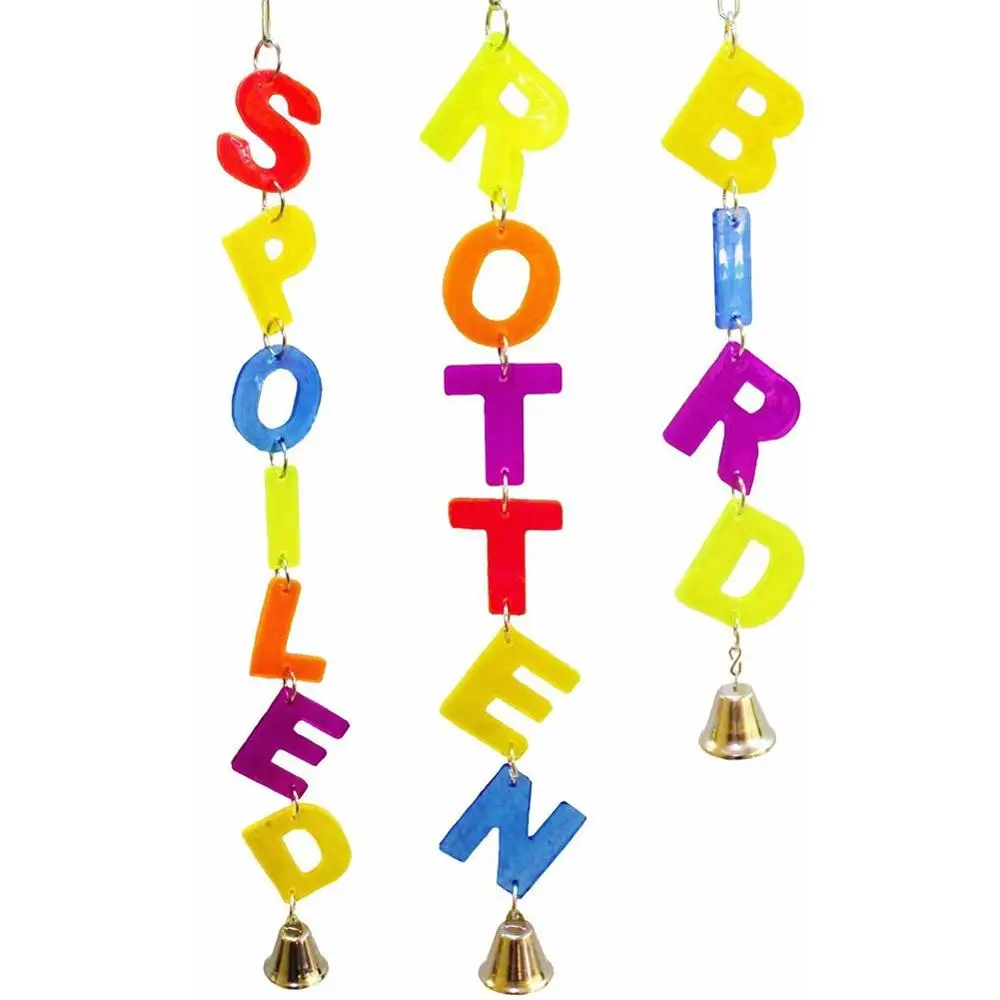 1 шт. игрушка попугай для животных кусающая птица буква разноцветный