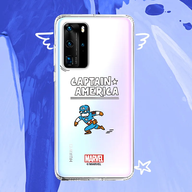 

Marvel Certified for Huawei P40 Pro All-in-one silicone Fall-proof soft shell Captain America