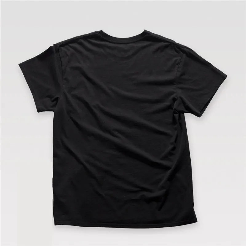 Мужская футболка с короткими рукавами и принтом летняя хлопковая приталенная