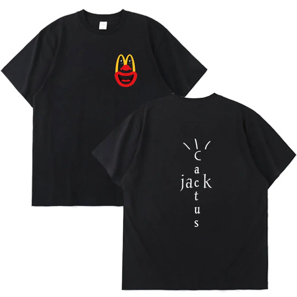 

Travis Scott Cactus Jack T-Shirt Men Women Street Fashion All-match T-shirt College Couples Popular Black White Short Sleeve Tee