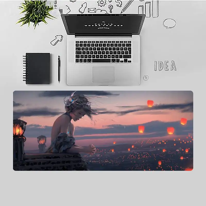 

Ghost Blade Locking Edge Mouse Pad Game Desk Table Protect Game Office Work Mouse Mat pad X XL XXL Non-slip Laptop Cushion